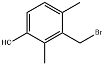 Phenol, 3-(bromomethyl)-2,4-dimethyl- Struktur