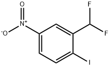 2-碘-5-硝基二氟甲基苯 结构式