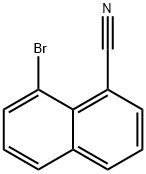 1-Naphthalenecarbonitrile, 8-bromo- 化学構造式