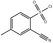 Benzenesulfonyl chloride, 2-cyano-4-methyl- 化学構造式