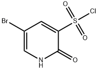 3-Pyridinesulfonyl chloride, 5-bromo-1,2-dihydro-2-oxo- Structure