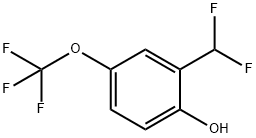 2-(二氟甲基)-4-(三氟甲氧基)苯酚,1261796-45-5,结构式