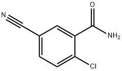 2-氯-5-氰基苯甲酰胺 结构式