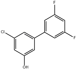 3-Chloro-5-(3,5-difluorophenyl)phenol Structure