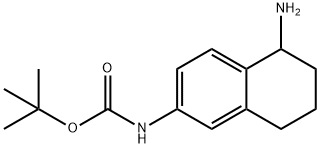 tert-butyl N-(5-amino-5,6,7,8-tetrahydronaphthalen-2-yl)carbamate Structure