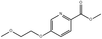 2-Pyridinecarboxylic acid, 5-(2-methoxyethoxy)-, methyl ester Struktur