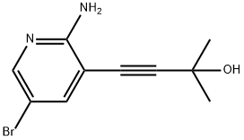 4-(2-amino-5-bromo-pyridin-3-yl)-2-methyl-but-3-yn-2-o|4-(2-氨基-5-溴吡啶-3-基)-2-甲基丁-3-炔-2-醇