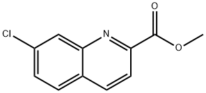 7-Choloquinoline-2-carboxylic acid methyl ester 化学構造式