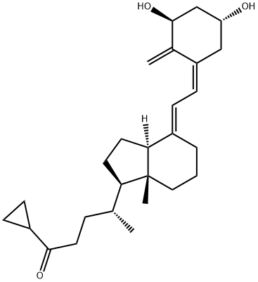 (5Z,7E)-9,10-セコ-26,27-シクロ-1α,3β-ジヒドロキシコレスタ-5,7,10(19)-トリエン-24-オン 化学構造式