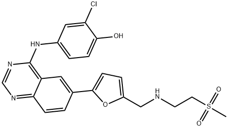 拉帕替尼杂质1,1268997-70-1,结构式