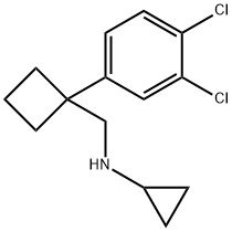 N-{[1-(3,4-二氯苯基)环丁基]甲基}环丙胺, 1273939-65-3, 结构式