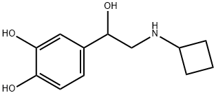 1,2-Benzenediol, 4-[2-(cyclobutylamino)-1-hydroxyethyl]- Structure