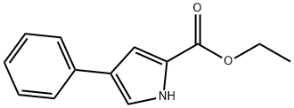 4-苯基-1H-吡咯-2-羧酸乙酯,127572-58-1,结构式