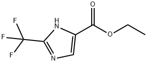 1H-Imidazole-5-carboxylic acid, 2-(trifluoromethyl)-, ethyl ester Struktur