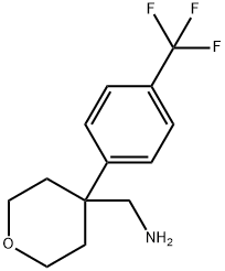 4-[4-(Trifluoromethyl)phenyl]oxan-4-ylmethanamine Structure