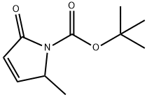 2-甲基-5-氧代-2,5-二氢-1H-吡咯-1-羧酸叔丁酯 结构式