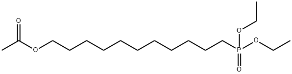 Phosphonic acid, P-[11-(acetyloxy)undecyl]-, diethyl ester, 129065-08-3, 结构式