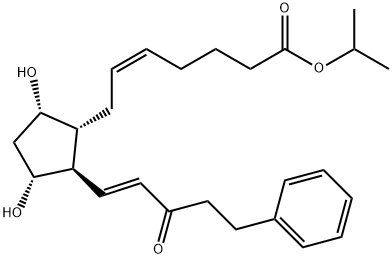 15-keto-17-phenyl-18,19,20-trinorprostaglandin F2 alpha-1-isopropyl ester Structure