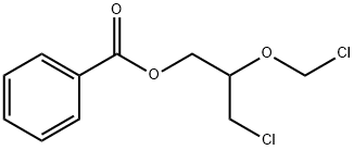 1-Propanol, 3-chloro-2-(chloromethoxy)-, 1-benzoate Struktur