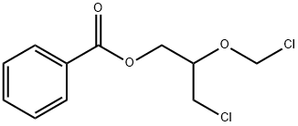 1-Propanol, 3-chloro-2-(chloromethoxy)-, 1-benzoate 结构式