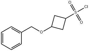 Cyclobutanesulfonyl chloride, 3-(phenylmethoxy)- 化学構造式