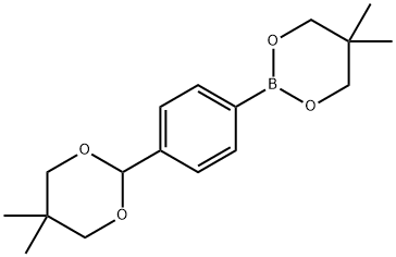 1,3,2-Dioxaborinane, 2-[4-(5,5-dimethyl-1,3-dioxan-2-yl)phenyl]-5,5-dimethyl- Structure