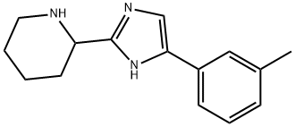Piperidine, 2-[5-(3-methylphenyl)-1H-imidazol-2-yl]- Structure