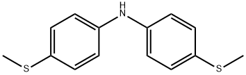 Benzenamine, 4-(methylthio)-N-[4-(methylthio)phenyl]- Structure