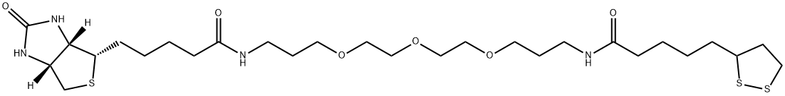 Biotin-PEG3-Lipoamide Structure
