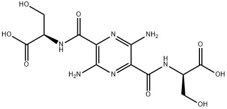 D-Serine, N,N'-[(3,6-diamino-2,5-pyrazinediyl)dicarbonyl]bis-|化合物 T28513