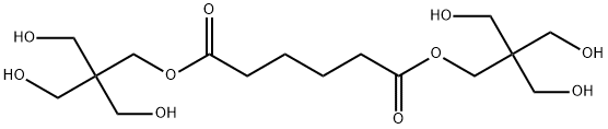 Hexanedioic acid, bis3-hydroxy-2,2-bis(hydroxymethyl)propyl ester Structure