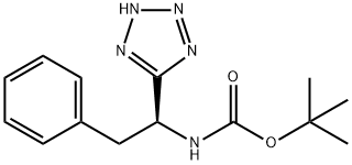 Carbamic acid, N-[(1S)-2-phenyl-1-(2H-tetrazol-5-yl)ethyl]-, 1,1-dimethylethyl ester 结构式