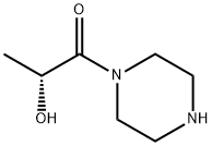 1-Propanone, 2-hydroxy-1-(1-piperazinyl)-, (2R)- Struktur