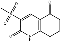 2,5(1H,6H)-Quinolinedione, 7,8-dihydro-3-(methylsulfonyl)- Structure