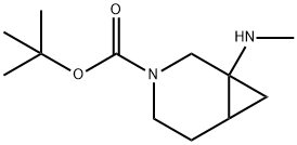 (1S,6S)-叔-丁基 1-(甲基氨基)-3-氮杂二环[4.1.0]庚烷-3-甲酸基酯, 1341039-52-8, 结构式