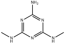 1,3,5-Triazine-2,4,6-triamine, N2,N4-dimethyl-, 13452-82-9, 结构式