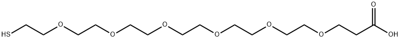 巯基-六聚乙二醇-羧酸 结构式