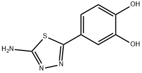 1,2-Benzenediol,4-(5-amino-1,3,4-thiadiazol-2-yl)-(9CI), 134952-04-8, 结构式