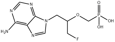 9-(3-fluoro-2-phosphonylmethoxypropyl)adenine Structure