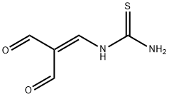 Thiourea, N-(2-formyl-3-oxo-1-propen-1-yl)- Struktur