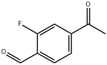 4-乙酰基-2-氟苯甲醛,1354746-41-0,结构式