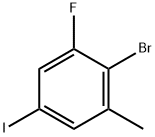 Benzene, 2-bromo-1-fluoro-5-iodo-3-methyl- 化学構造式