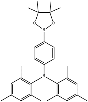 1,3,2-Dioxaborolane, 2-[4-[bis(2,4,6-trimethylphenyl)boryl]phenyl]-4,4,5,5-tetramethyl- 结构式