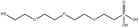 Thiol-PEG3-phosphonic acid Structure