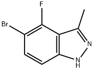1H-Indazole, 5-bromo-4-fluoro-3-methyl- Structure