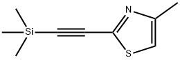 Thiazole, 4-methyl-2-[2-(trimethylsilyl)ethynyl]- Structure