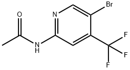 N-(5-BROMO-4-(TRIFLUOROMETHYL)PYRIDIN-2-YL)ACETAMIDE,1370351-46-4,结构式