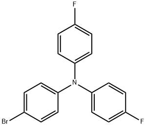 Benzenamine, 4-bromo-N,N-bis(4-fluorophenyl)- Structure