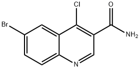 6-溴-4-氯喹啉-3-甲酰胺,1374868-94-6,结构式