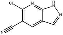 1H-Pyrazolo[3,4-b]pyridine-5-carbonitrile, 6-chloro- Structure